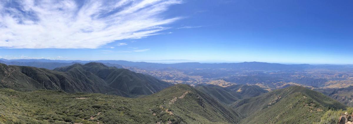 Simon's hiking photo somewhere near SB